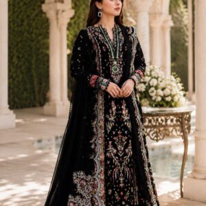 Midnight Bloom Unstitched Embroidered 3-Piece Lawn Suit