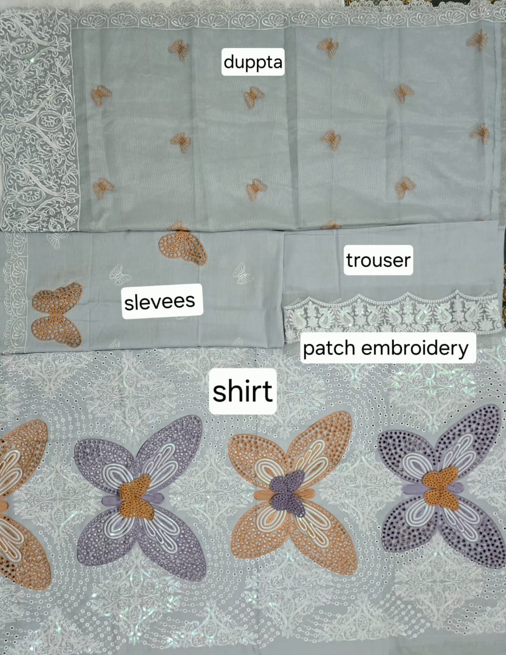 Butterfly Whisper – Premium Embroidered Lawn Collection