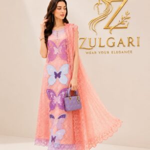 Blush Butterfly – Premium Embroidered Lawn Collection