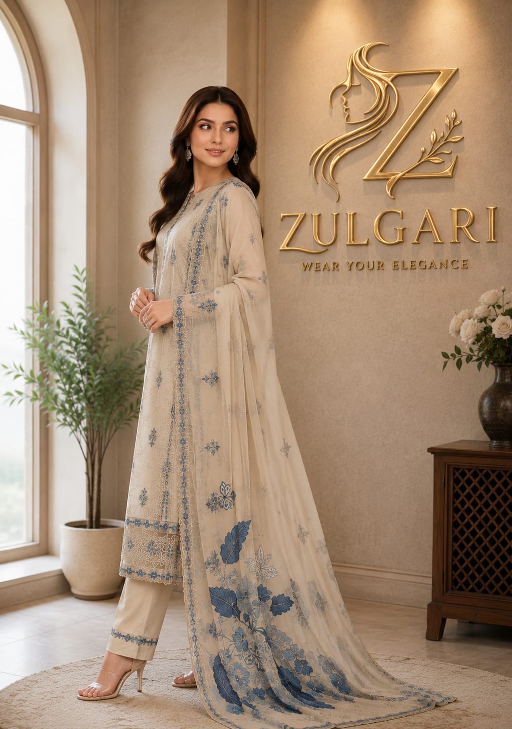 Pearl Serenity – Premium Embroidered Lawn Collection