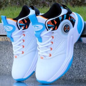 Premium White & Blue Sports Shoes – Stylish & Comfortable 👟